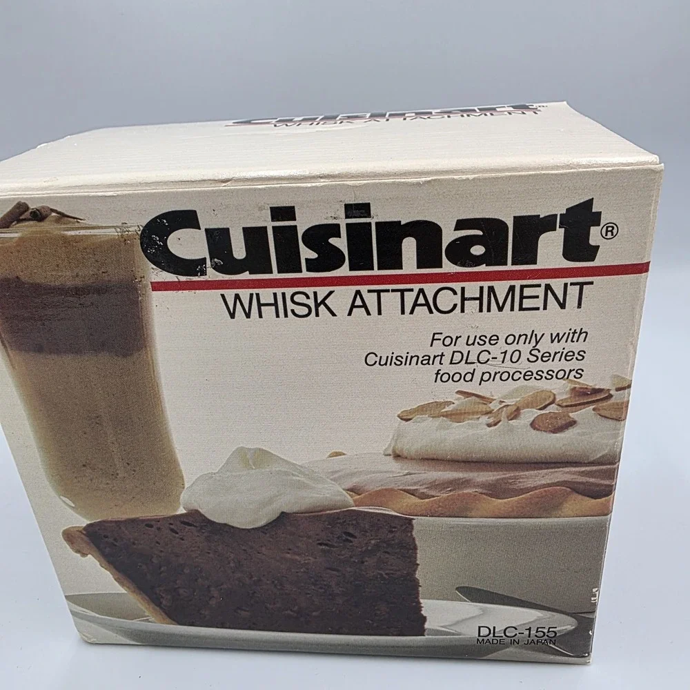 Cuisinart Whisk Attachment DLC-155 for DLC-10 Food Processor w/ Manual‎ & Box